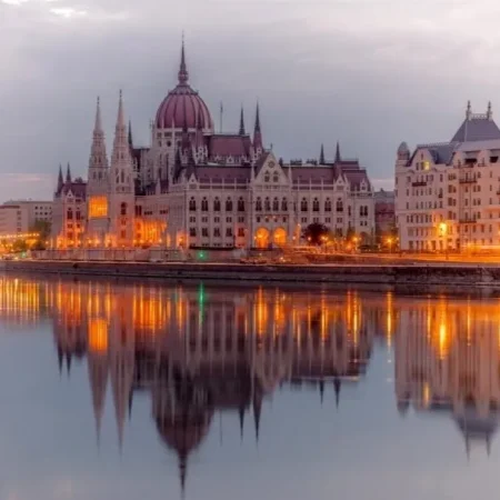 Sunset Over Moorish Fortress Ramparts